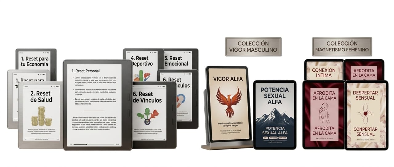Colecciones de e-books: serie Reset, Vigor Masculino y Magnetismo Femenino